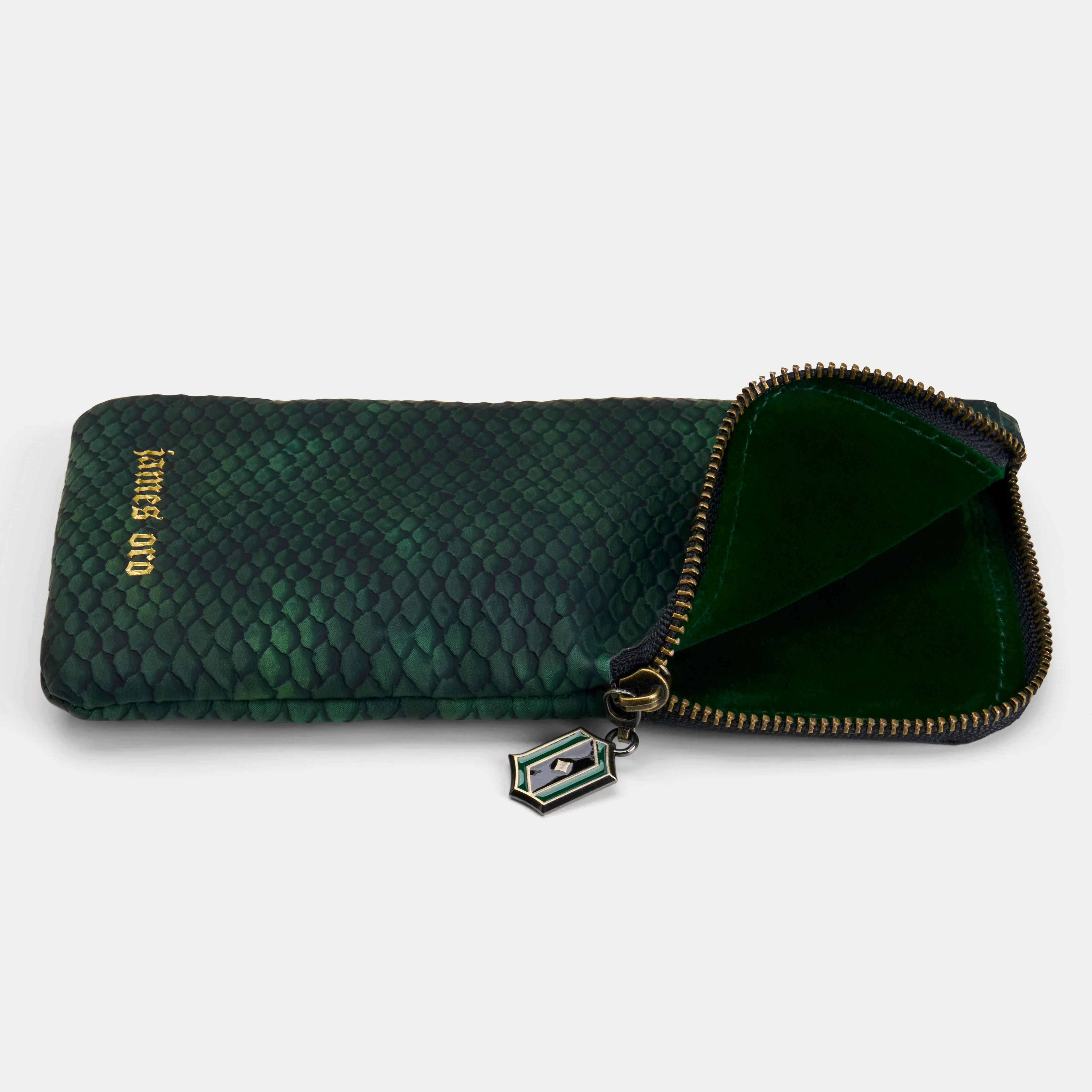 MATTE GREEN PYTHON SOFT SLEEVE CASE - Image 4